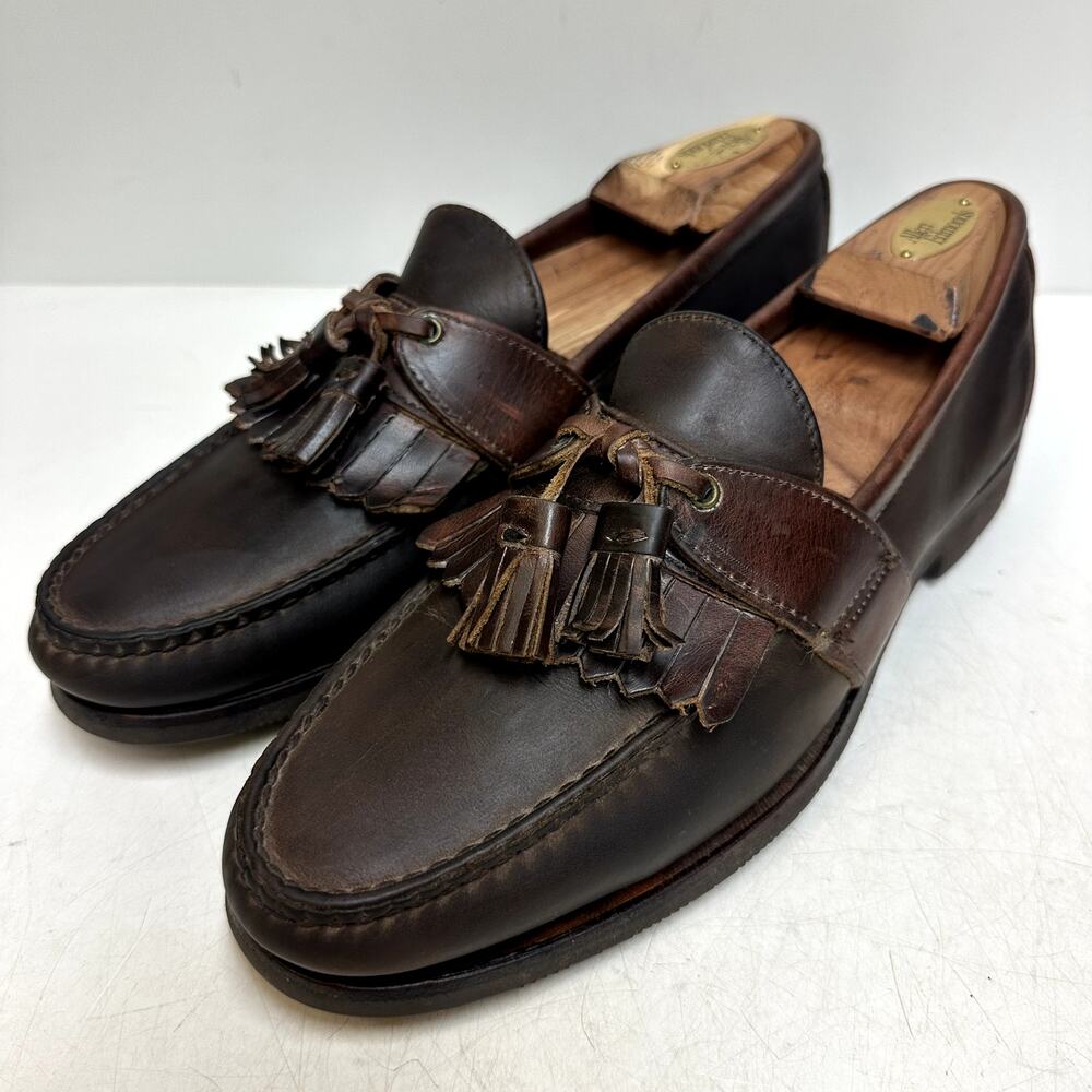 VGUC Allen Edmonds Enfield Tassel Loafers Kiltie Vibram Ivy Made in USA 9.5 B